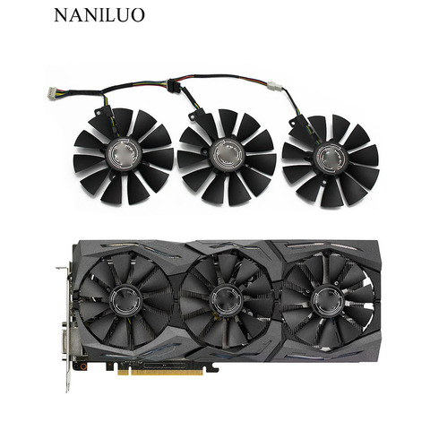 New 87MM FDC10U12S9-C FDC10H12S9-C Cooling Fan Replace For ASUS Strix GTX 1060 OC 1070 1080 GTX 1080Ti RX 480 Graphics Card Fan ► Photo 1/6