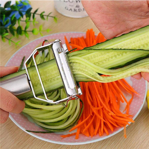 Stainless Steel Peeler Vegetable Cucumber Carrot Fruit Potato Double Planing Grater Planing Kitchen Accessories kitchen gadget ► Photo 1/6