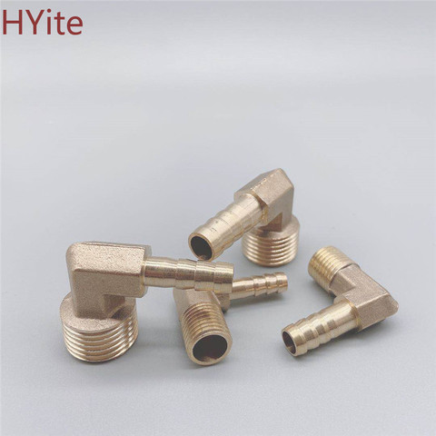 Brass Hose Barb Fitting Elbow 6mm 8mm 10mm 12mm 16mm To 1/4 1/8 1/2 3/8