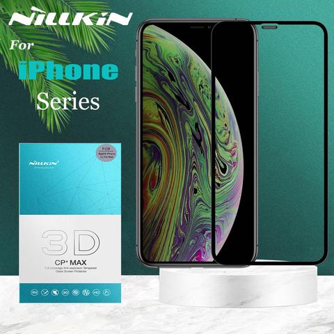 Nillkin 3D Full Coverage for iPhone XR 11 Pro Max X Xs Tempered Glass Screen Protector for 8 7 Plus SE 2022 SE2 Safety Glass ► Photo 1/6