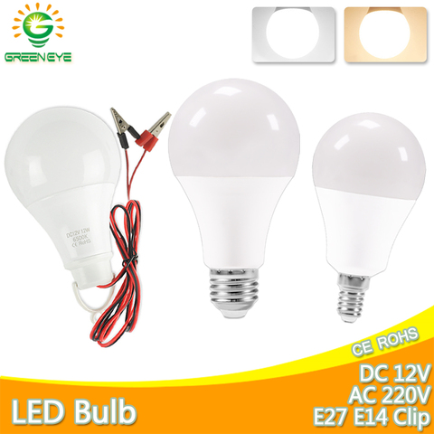 Dimmable LED E27 E14 Bulb Lamps 220V DC12V High Brightness Light Bulb 24W 20W 18W 15W 12W 9W 5W 3W LED E14 Warm White Cold White ► Photo 1/6