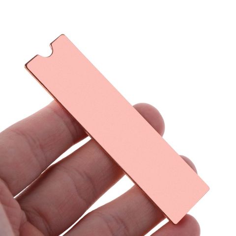 Cooling Copper Sheet M.2 Heatsink NVME Heat Sink NGFF M.2 2280 Thermal Conductivity Silicone Wafer Cooling Fan Cooler ► Photo 1/5