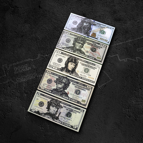 Tactical Dollar 5/10/20/50/100 USD Stickers Suitcase Notebook Stationery Military Helmet Fighting Scrapbooking DIY Decoration ► Photo 1/6