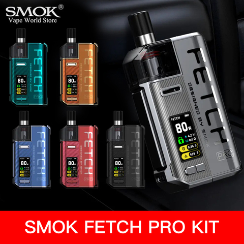 Vape SMOK Fetch Pro Kit With 4.3ml POD Cigarette Electronique RPM Coil Box Mod 80W Sigaretta Elettronica Mesh Vaporizer  S6108 ► Photo 1/6