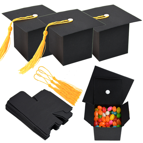 Graduation Congratulation Gift Diy Candy Cake Packaging Boxes Bachelor Cap Surprise Box for Son/Daughter Graduated Party 5/10P ► Photo 1/6