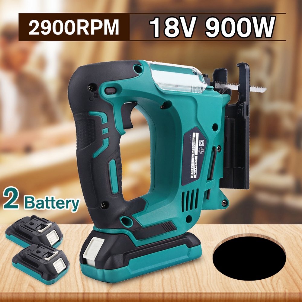 20v Jig Saw Woodworking Cordless Jigsaw Quick Blade Change Electric Saw Led  Light Guide With 6 Pcs Blades Power Tools Prostormer - Electric Saw -  AliExpress