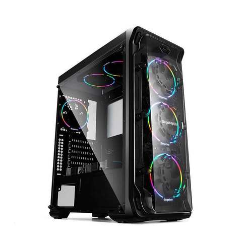 Desktop Computer Case Game RGB Colorful Full Side Transparent Acrylic ATX Back Line Water-Cooled Split DIY Dustproof ► Photo 1/6