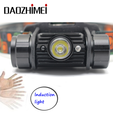3W Mini IR Sensor Headlight Induction Usb Rechargeable Lantern Headlamp 350 Lumen1Mode Flashlight Head Torch by 1x 18650 Battery ► Photo 1/6