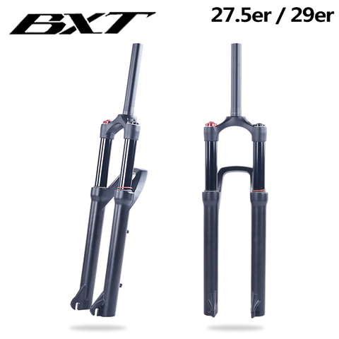 2022 BXT mountains bike suspension fork  27.5 29 mtb fork straight Magnesium ALLoy disc brake 27.5er 29er bicycle fork ► Photo 1/6