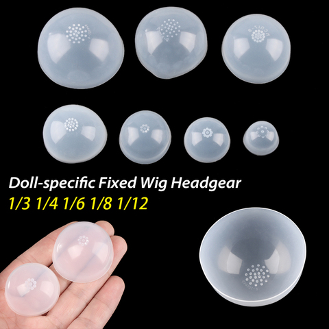 Doll-specific Fixed Wig Headgear Silicone Headgear for 1/3 1/4 1/6 1/8 1/12 Doll DIY Anti Slip Anti Staining Hair Wigs Cover ► Photo 1/6
