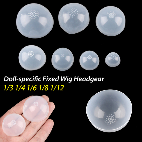 1/3 1/4 1/6 1/8 1/12 Doll-specific Fixed Wig Headgear Silicone Headgear Anti Slip Anti Staining  For Doll Silica Gel Hair Wigs ► Photo 1/6