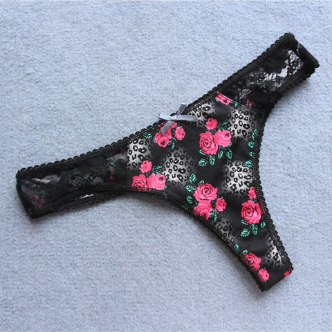 Voplidia Sexy Women's Panties Underwear Thongs VS G-Strings T-back Female Seamless Lingerie  Lace Low-waist G Strings PM213 ► Photo 1/6