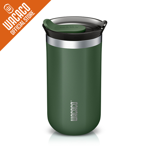 WACACO Octaroma Vacuum Insulated Coffee Mug, Double-wall Stainless Steel      Travel Tumbler With Drinking Lid, 10 fl oz(300ml) ► Photo 1/4