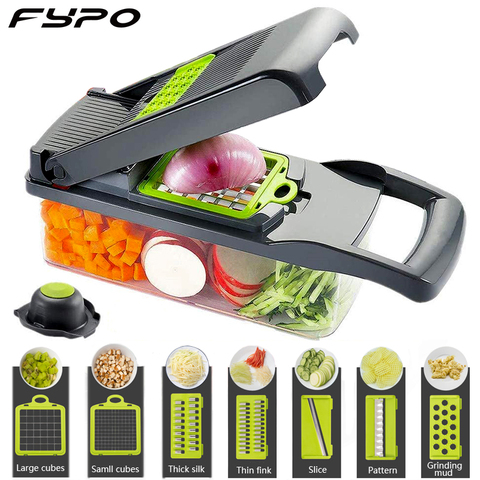 Multifunctional Vegetable Cutter Meat Potato Slicer Carrot Grater Shredder