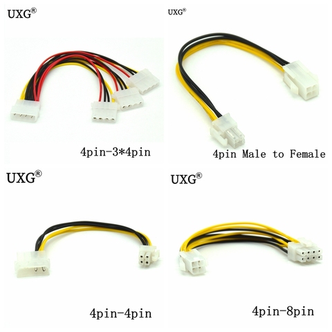 8 Inch ATXP4EXT ATX 12V 4-pin Male to 4Pin 8pin Female PC CPU Power Extension Cord Connector Adapter ► Photo 1/5