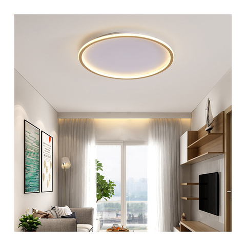 Home decoration ceiling led room lights Minimalism Round lamp modern for livingroom fixtures house bedroom with remote control ► Photo 1/6