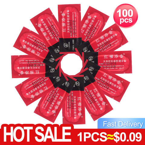 wholesale 100 PCS Condoms Ultra Thin Large Oil Quantity Sex tool products for Men package condom Adult free shipping ► Photo 1/6