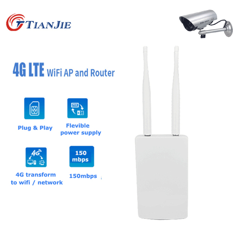 TIANJIE 3G4G LTE FDD/TDD роутер wi fi Outdoor Unlocked router wireless CPE router/Modem Dongle sim card Slot Waterproof Hotspot ► Photo 1/6