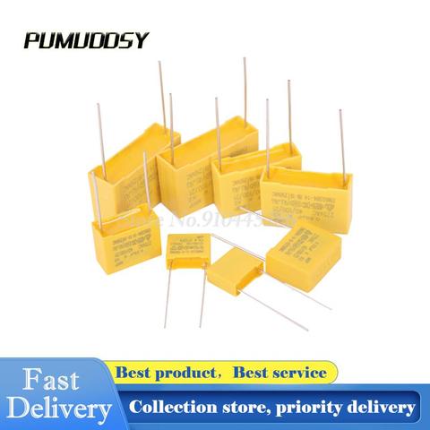 10PC X2 safety capacitor 275VAC 0.1uf 0.001uf 0.0022uf 0.0047uf 0.01uf 0.033uf 0.022uf 0.047uf 0.068uf 0.1uf 0.15uf 1uf 0.68UF ► Photo 1/1