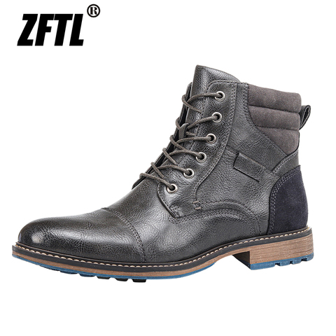ZFTL New Men Martins Boots man Casual Tooling boots male large size Desert boots man Western boots outside lace up male boots ► Photo 1/6