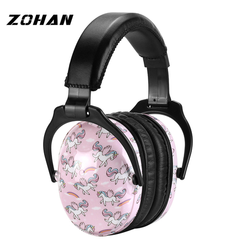 ZOHAN Ear Protector Passive Earmuffs NRR26DB Anti-noise Reduction hip-hop Safety Ear Muffs for kid girls boys ► Photo 1/6