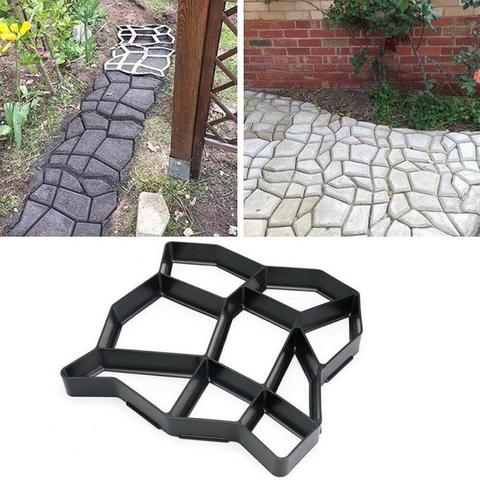 New DIY Plastic Path Maker Mold Paving Cement Brick Molds Stone Floor Road Concrete Molds Pavement For Garden Home Patio Maker ► Photo 1/6