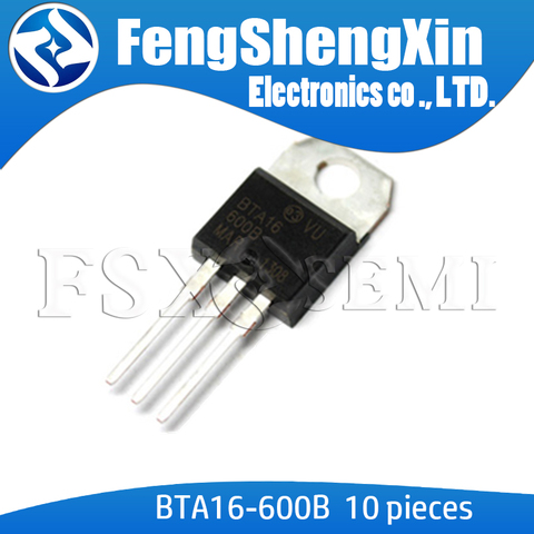 10pcs/lot  BTA16-600B BTA16-600BRG 16A/600V TO-220 Snubberless Triac ► Photo 1/3