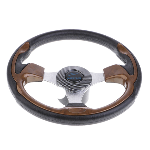 Marine Boat 12.6'' 320mm Steering Wheel W/ 3/4'' Tapered Key Adapter 3 Spoke Non-directional ► Photo 1/6