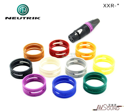 1pcs/10pcs XXR NEUTRIK For NEUTRIK NC3FXX/NC3MXX XLR Plug Color Ring Multi-color Roll-proof Ring Marking Ring 10 colors ► Photo 1/5