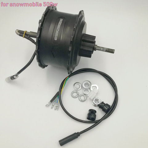 36v48v60v500W brushless direct current hub spoke motor snowmobile/ATV all terrain vehicle/buggy/UTV electric motor rear driven ► Photo 1/6