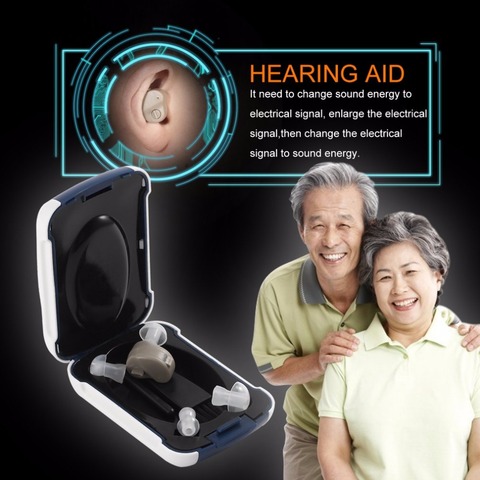 Small In-Ear Voice Sound Amplifier Adjustable Tone Mini Hearing Ear Aid Hot Selling Portable Convenient Hearing Aids Care ► Photo 1/6