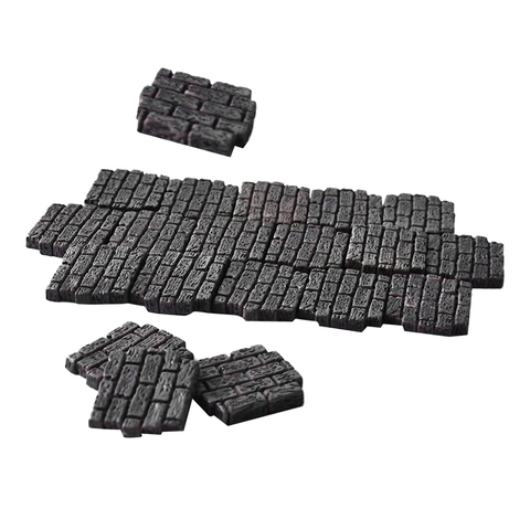 Set of 20 Resin Bricks Craft for Dollhouse, Diorama Landscaping, Fairy Garden Building Wall Construction ► Photo 1/6