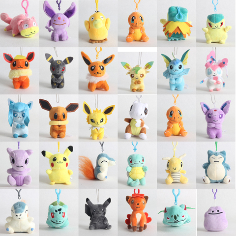 10cm Pokemon Plush Toy Charmander Bulbasaur Squirtle Eevee Jigglypuff For Children Kids Birthday Gifts Japan Anime Dolls Pendant ► Photo 1/6