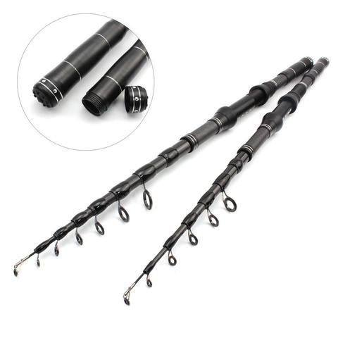 NEW 1.8m-3.0m Multifunction Spinning Rod carbon fishing fish pole telescopic Travel fishing rod ultrashort Fishing Tackle ► Photo 1/6