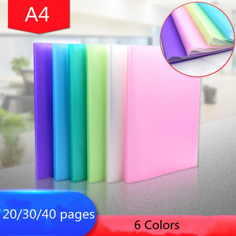 NEW 20/30/40 pages A4 Document Storage Filing Products Insert Test Paper Booklet Folder Document Storage Information Book ► Photo 1/6