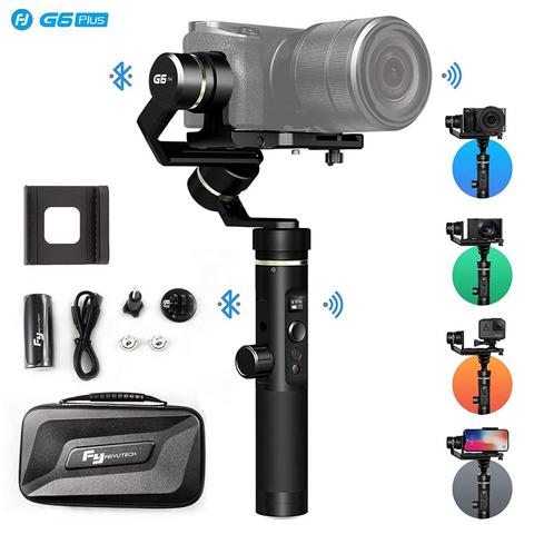 Feiyutech G6 Plus Micro Single Stabilizer Stable Handheld Gimbal Stabilizer 3-Axis Compatible Phone GoPro Focus Camera, Payload ► Photo 1/6