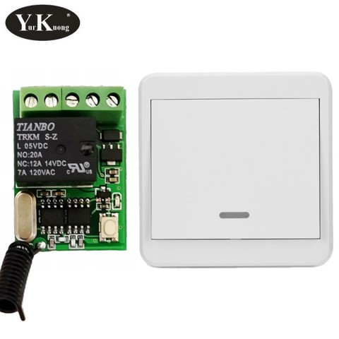 Door Access Opener Button Remote Switch Computer on off Button Push Button Wireless Switches 315 433 RF Relay Contact NO COM NC ► Photo 1/6