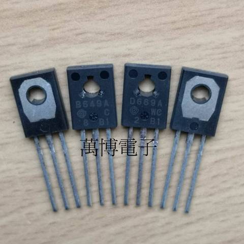 10pair HIT 2SB649A 2SD669A TO-126 Transistor B649 D669 Audio Power Amplifier Triode HITACHI Audio pair tube B649A D669A ► Photo 1/4