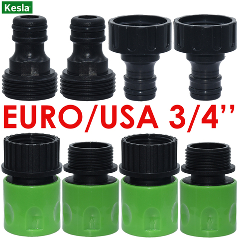KESLA Quick Connector Nipple EURO USA 3/4 Inch Male Threaded Hose Pipe Adapter for Garden Tubing Drip Irrigation Watering System ► Photo 1/6