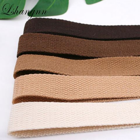 New 10meter 25mm Width Canvas Ribbon Polyester Cotton Webbing Strap Sewing Bag Belt Accessories For Belt Making Sewing DIY Craft ► Photo 1/6