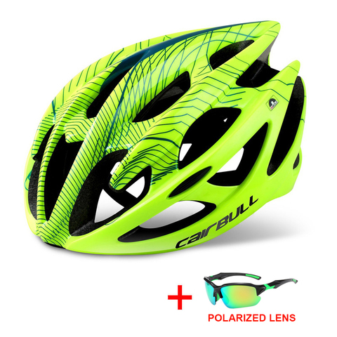 Professional Road Mountain Bike Helmet with Glasses Ultralight DH MTB All-terrain Bicycle Helmet Sports Riding Cycling Helmet ► Photo 1/6