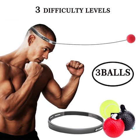 Boxing Reflex Speed Punch Ball MMA Sanda Boxer Raising Reaction Force Hand  Eye Training Set Stress Gym Boxing Muay Thai Exercise - AliExpress