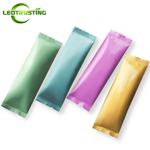 Leotrusting 300pcs Small Colorful Aluminum Foil Open Top Bag Coffee Fruit Powder Liquid Trial Packaging Bag Heat Sealing Bags ► Photo 1/6