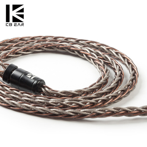 KBEAR Rhyme 8 Core Single Crystal Copper UPOCC Cable with 2Pin/MMCX/QDC/TFZ Connector for KZ ZSX ZS10 PRO ZSN PRO CCA CA16 ► Photo 1/6