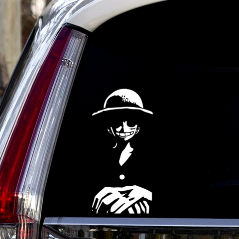 25CM*12CM ONE PIECE Pirates Monkey Luffy Funny Car Stickers Creative Decals For Tail Windshield Vinyls Auto Tuning Styling D15 ► Photo 1/2