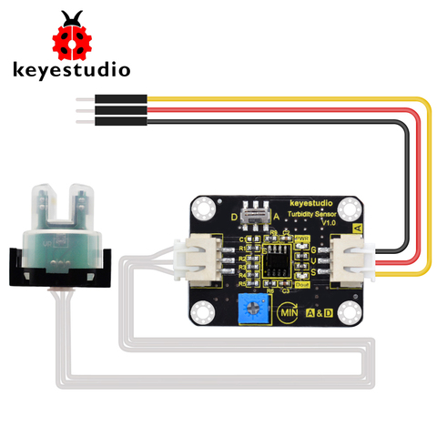 Keyestudio Turbidity Sensor V1.0 With Wires Compatible with Arduino for Water Testing ► Photo 1/6