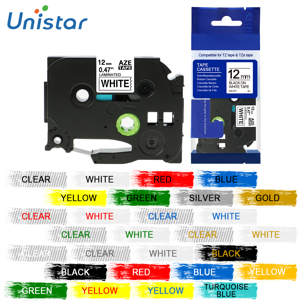 Details about   Compatible with Brother 6PK TZ-315 TZe-315 White on Black Label Tape PT-D400 