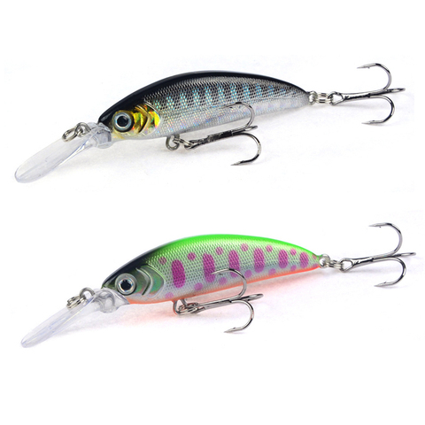 1pcs 6g/7cm Minnow Stream Fishing Lure Mini Trout Baits Small Whopper Vibrating Light Sinking Fish Crankbait Japan Winter Tackle ► Photo 1/6