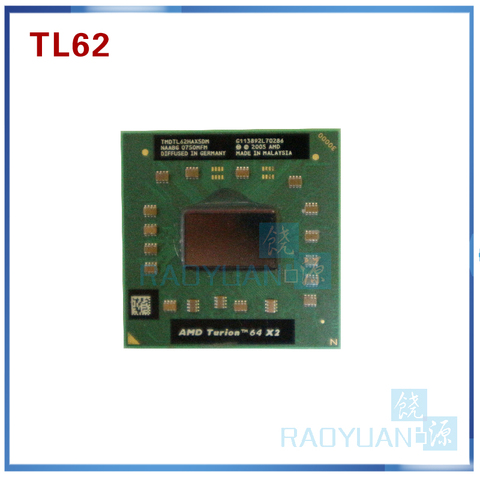 AMD cpu laptop Turion TL-62 TMDTL62HAX5DM CPU 1M Cache/2.1GHz/Socket S1/Dual-Core Laptop processor tl62 TL 62 ► Photo 1/1