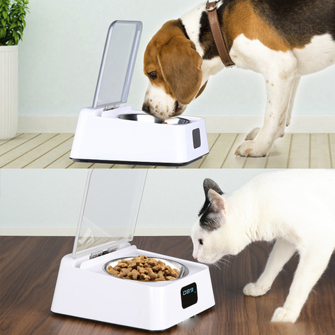 Automatic Pet Feeder Bowl Infrared Sensor Auto Open Cover Intelligent Feeder Anti-mouse Moisture-proof Dog Cat Food Dispenser ► Photo 1/6